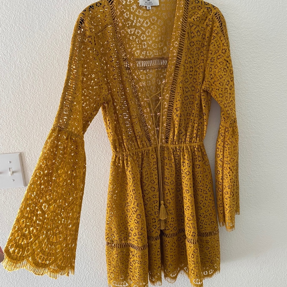 Yellow/Mustard lace dress